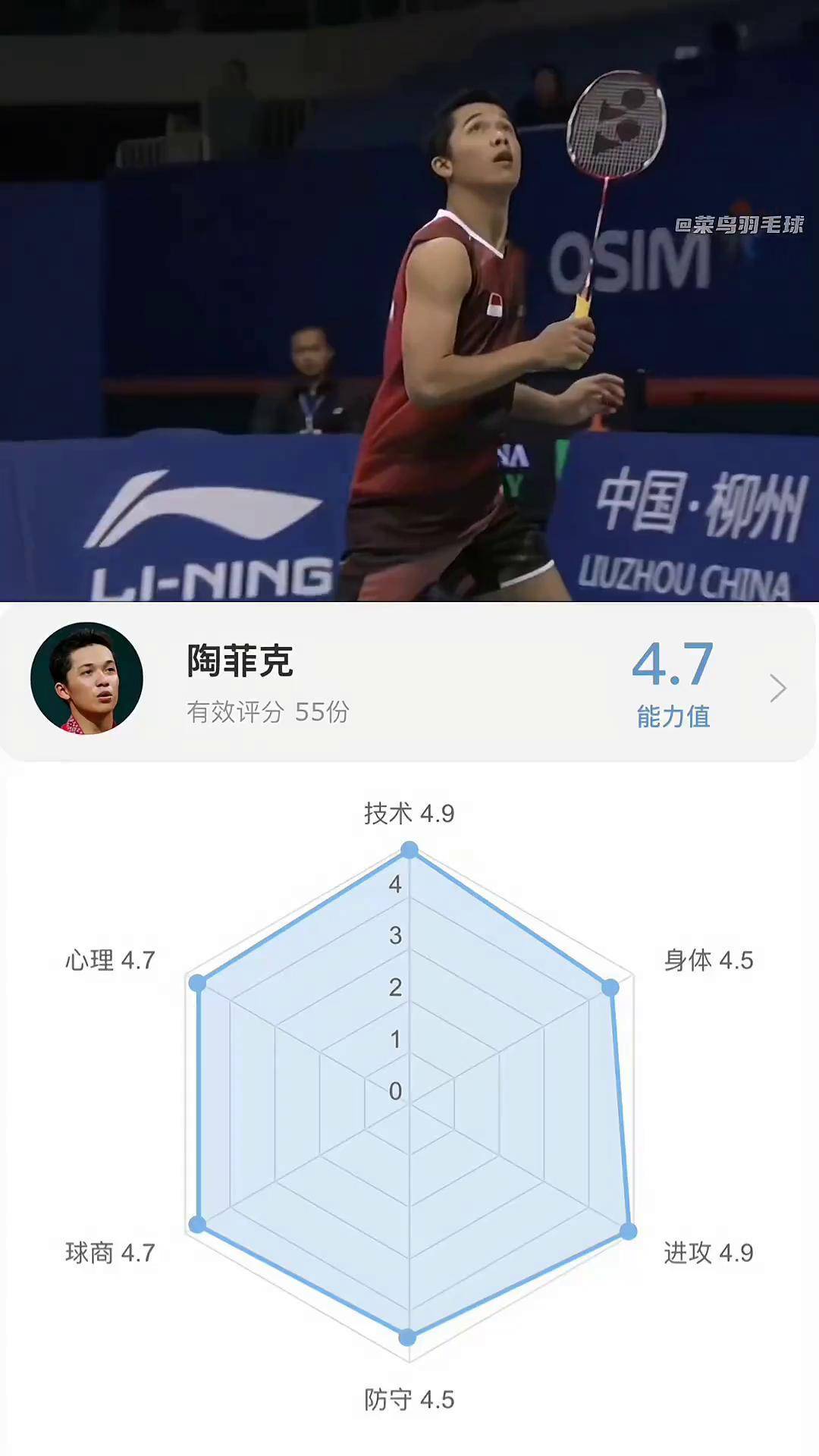 印尼羽毛球队碾压英格兰羽毛球队，陶菲克统治全场的简单介绍